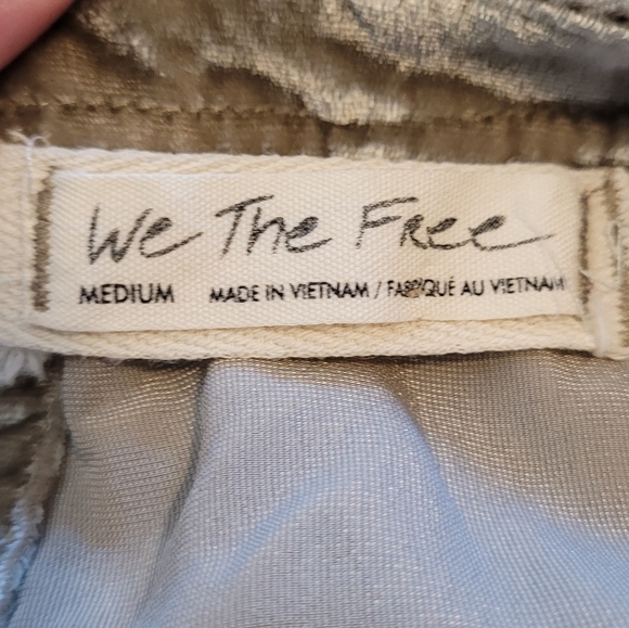 WE THE FREE MOON CITY VELVET TOP TAUPE OVERSIZED BOHO MEDIUM - Picture 14 of 14